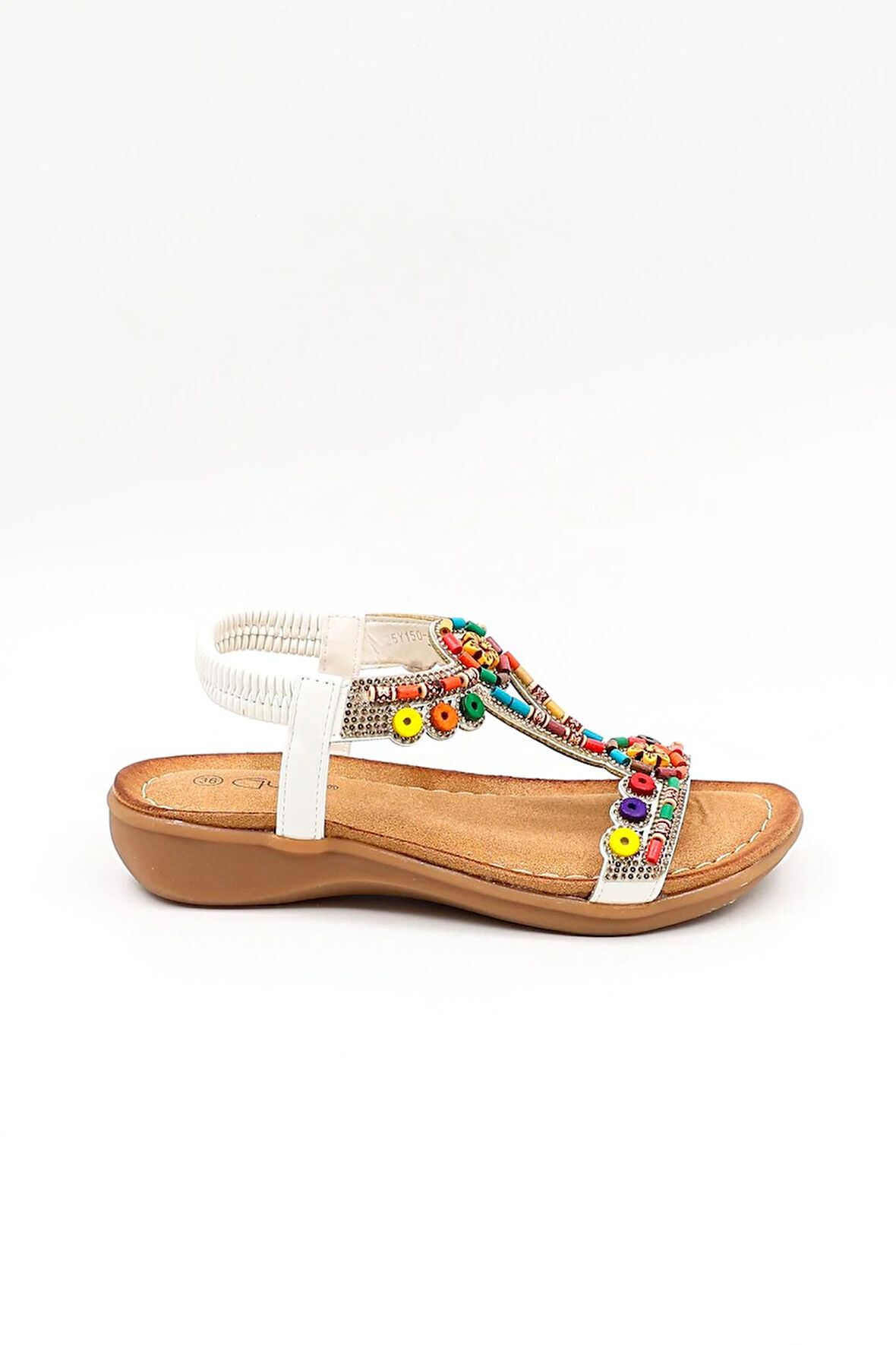 Guja Günlük Kadın Sandalet  GJ1501 BY Beyaz