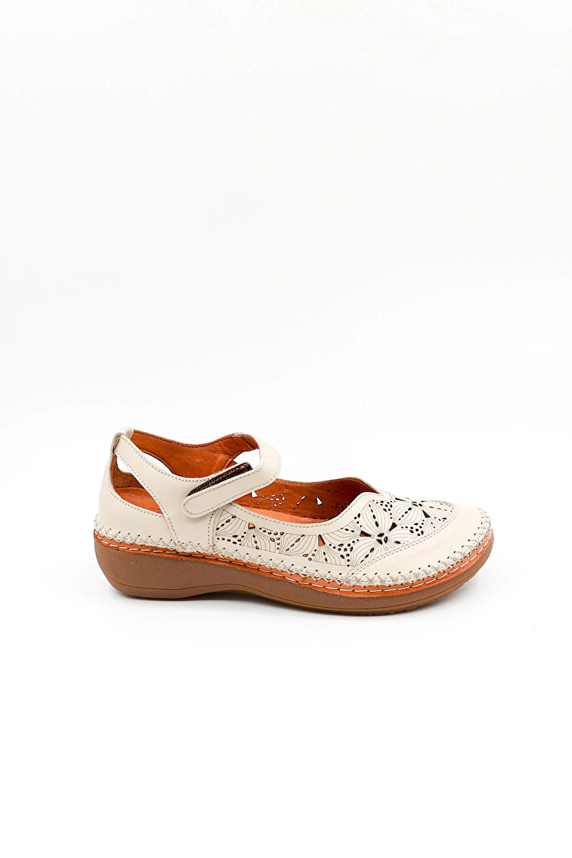 Venüs Kadın Hakiki Deri Günlük Ayakkabı VN190244Y Bej