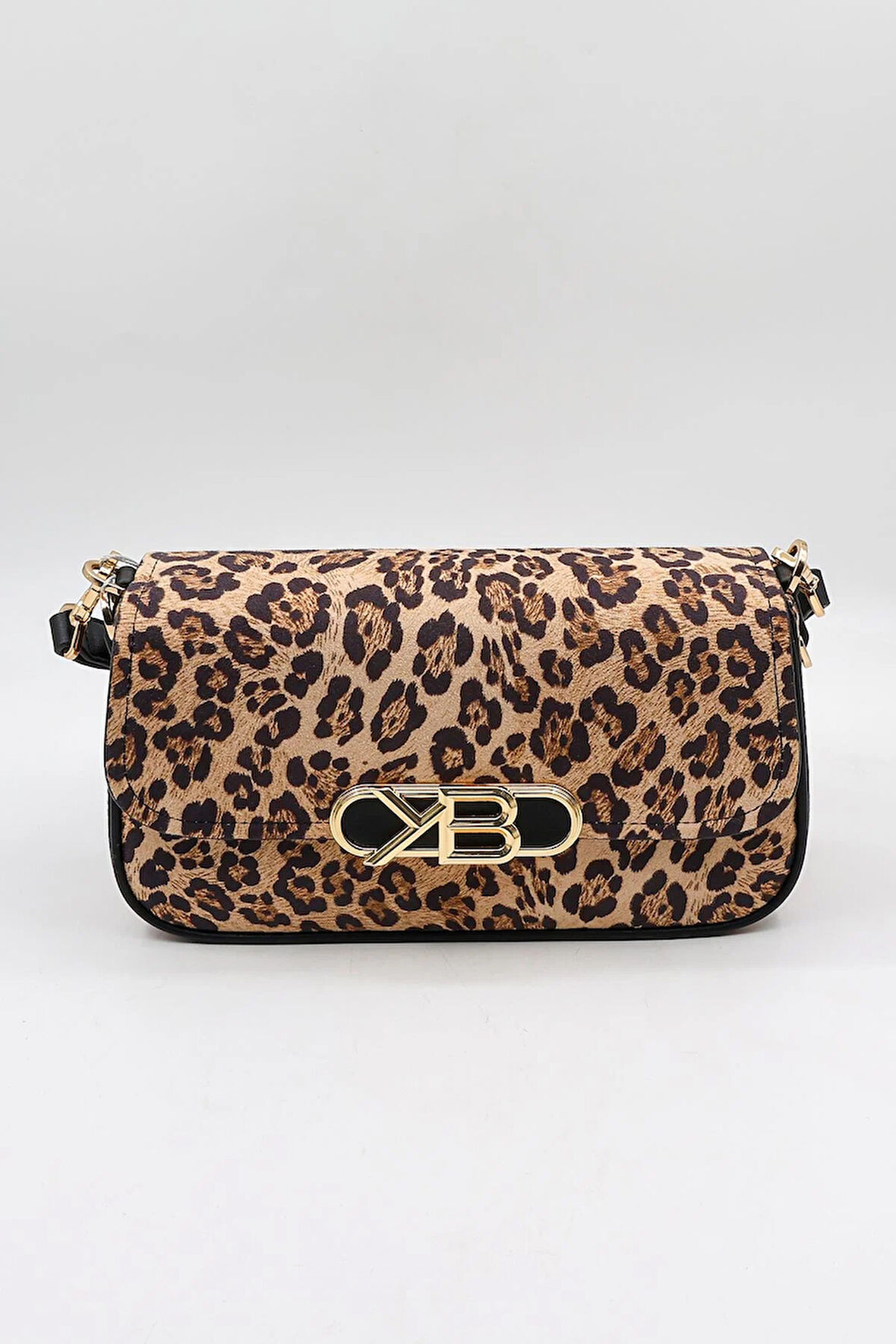 Kriste Bell Çapraz Askılı Kadın Çanta KB 7217 - Leopar Siyah