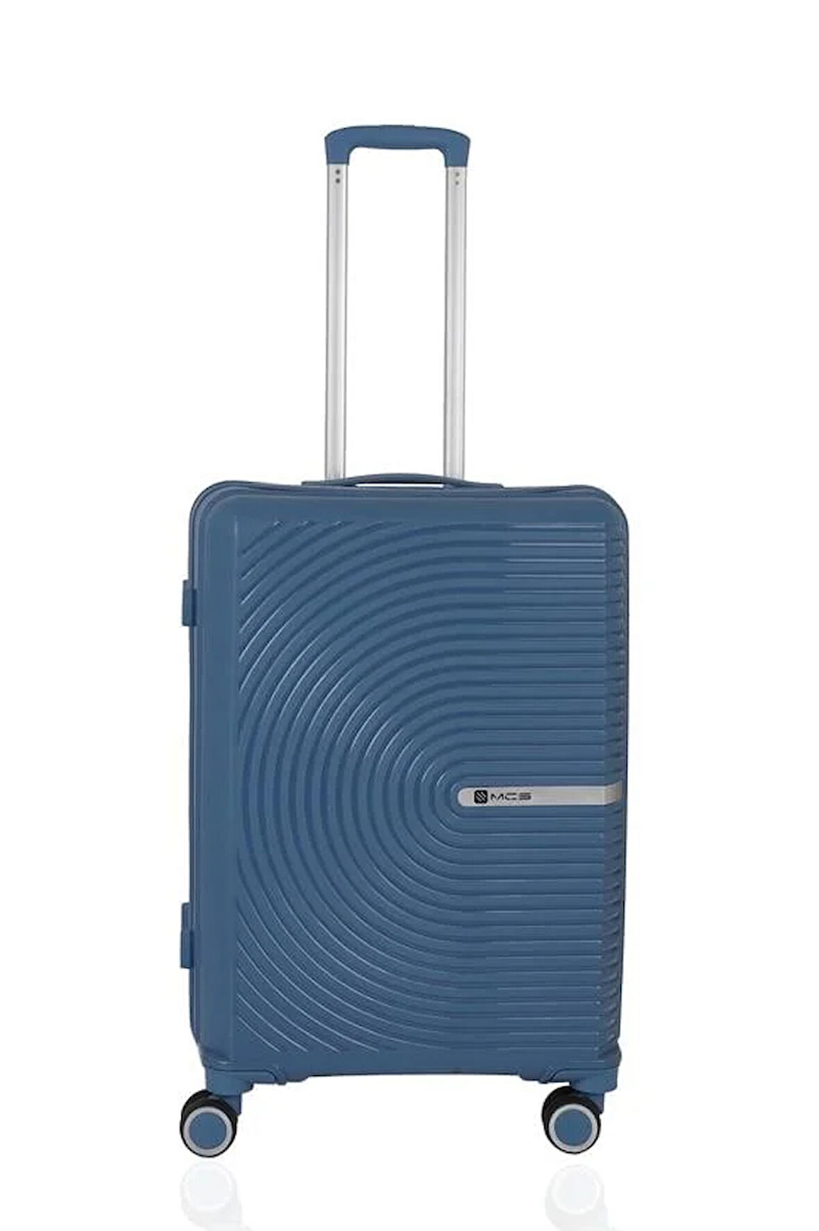 Mçs V374 Ultra Hafif Plastik Materyal Polipropilen Orta Boy Valiz - Sky Blue