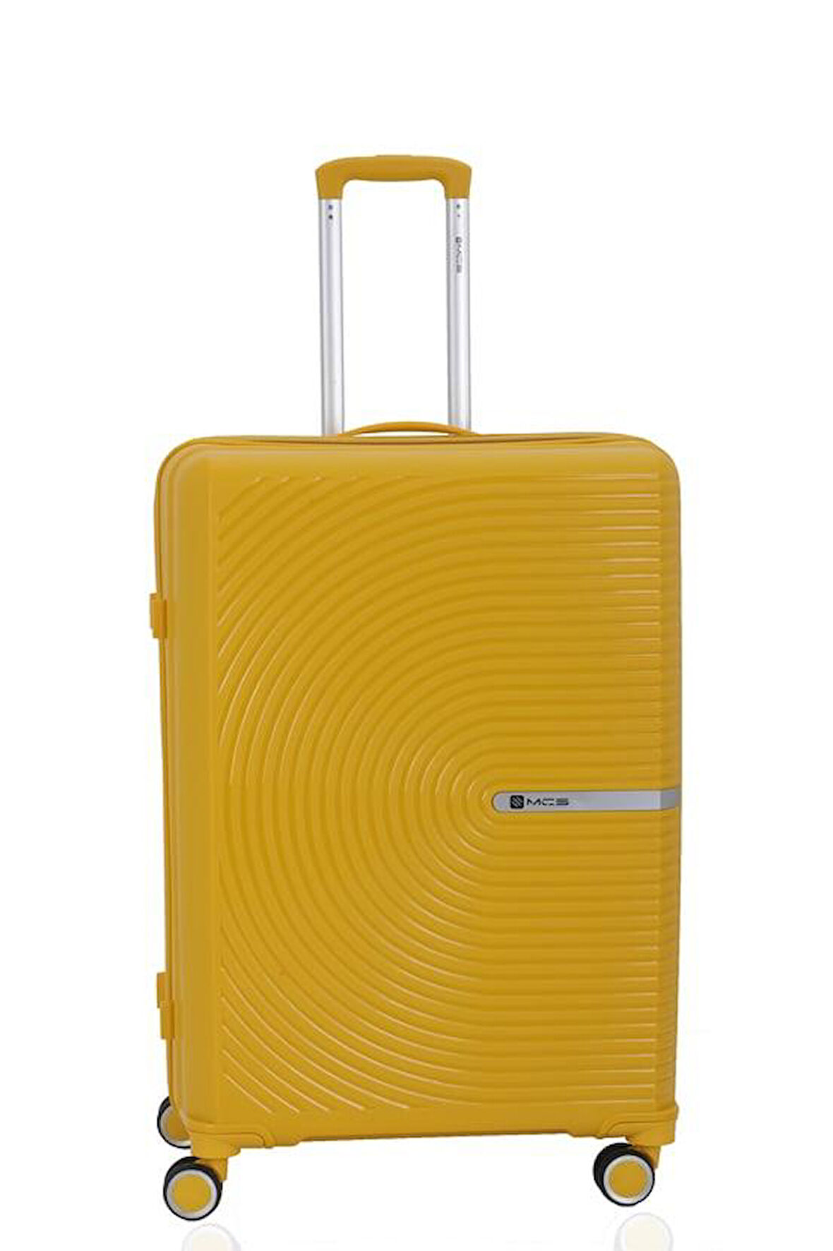 Mçs V374 Ultra Hafif Plastik Materyal Polipropilen Büyük Boy Valiz - Sarı