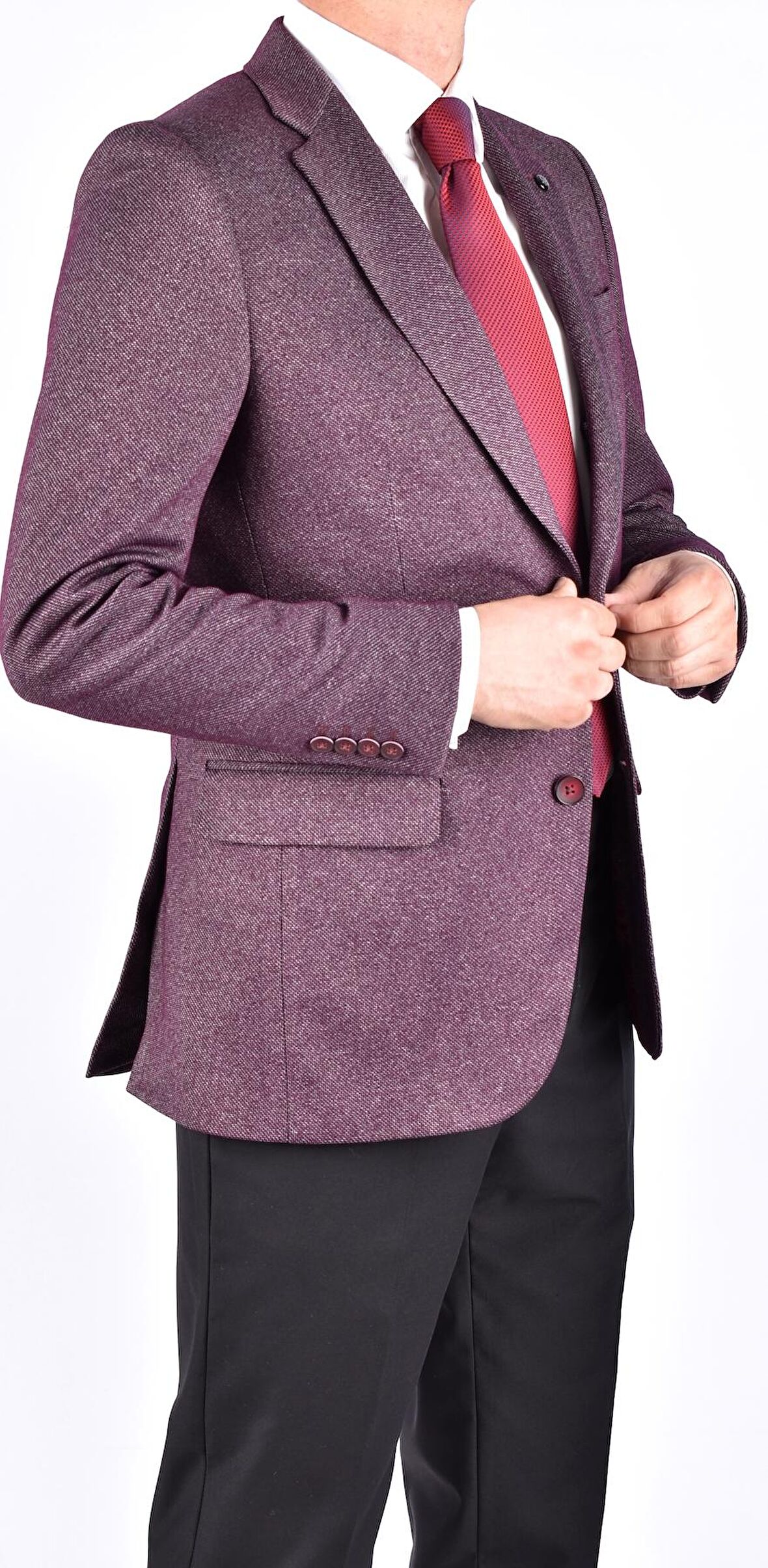 ROSSİ 4762 LİKRALI SPOR CEKET /BORDO/50