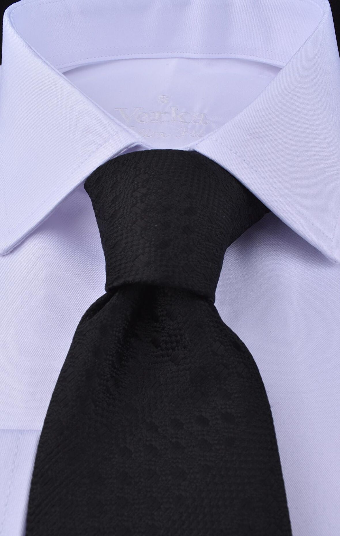 VR23-MİKRO SATEN SLİMFİT UZUN KOL GÖMLEK/BEYAZ/M