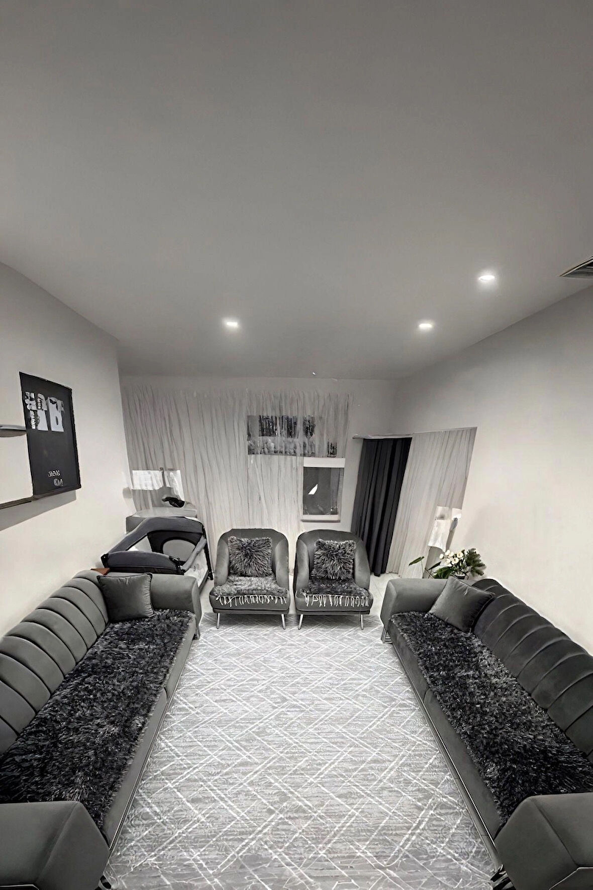 Çift Taraflı İp Dokuma Saçaklı Koltuk Örtüsü 4 Parça – Özel Tasarım Dekoratif