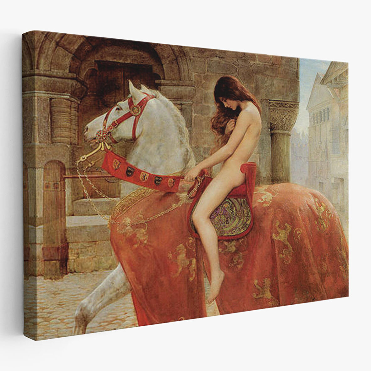 Lady Godiva'in John Collier Duvar Tablosu-6647