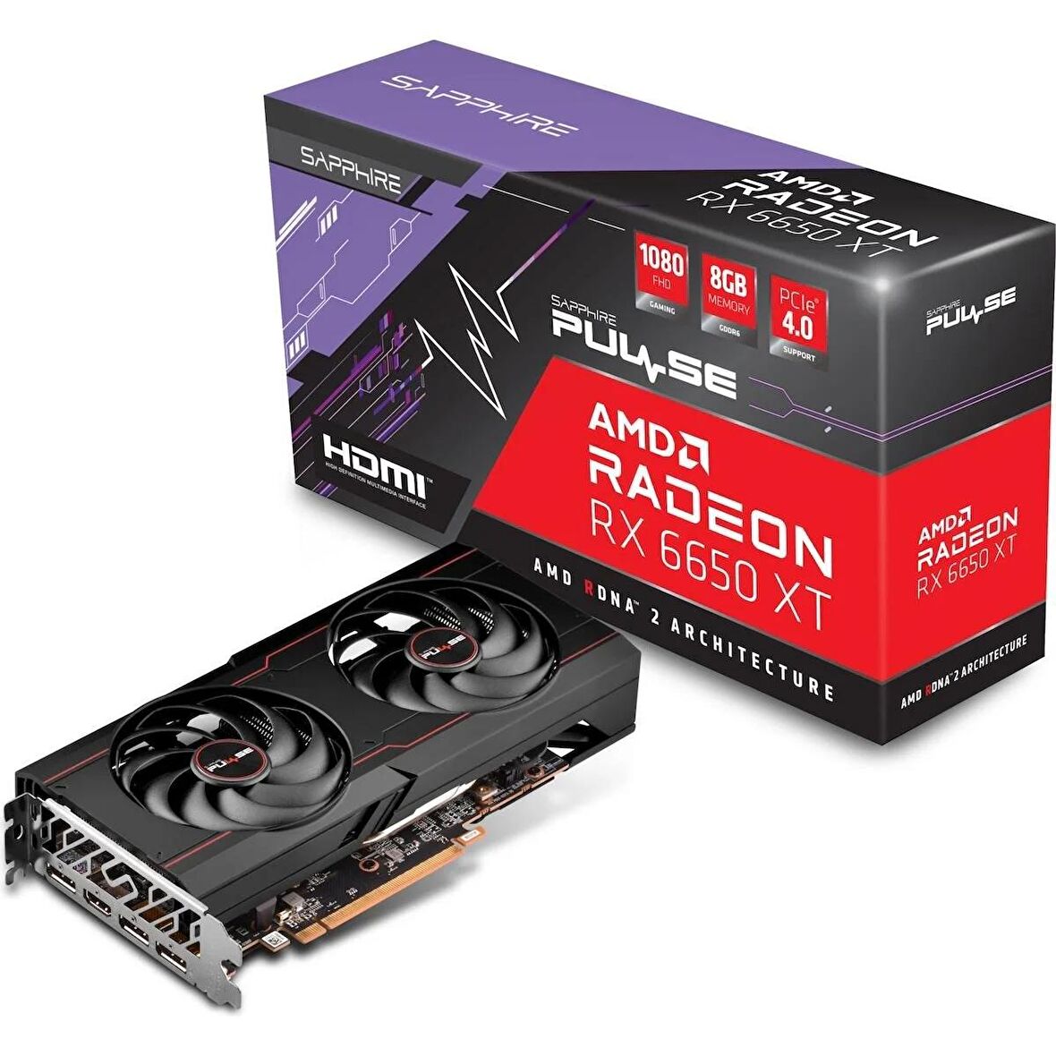 Sapphire RX 6650 XT PulseGaming OC 11319-03-20G 128Bit GDDR6 8 GB Ekran Kartı