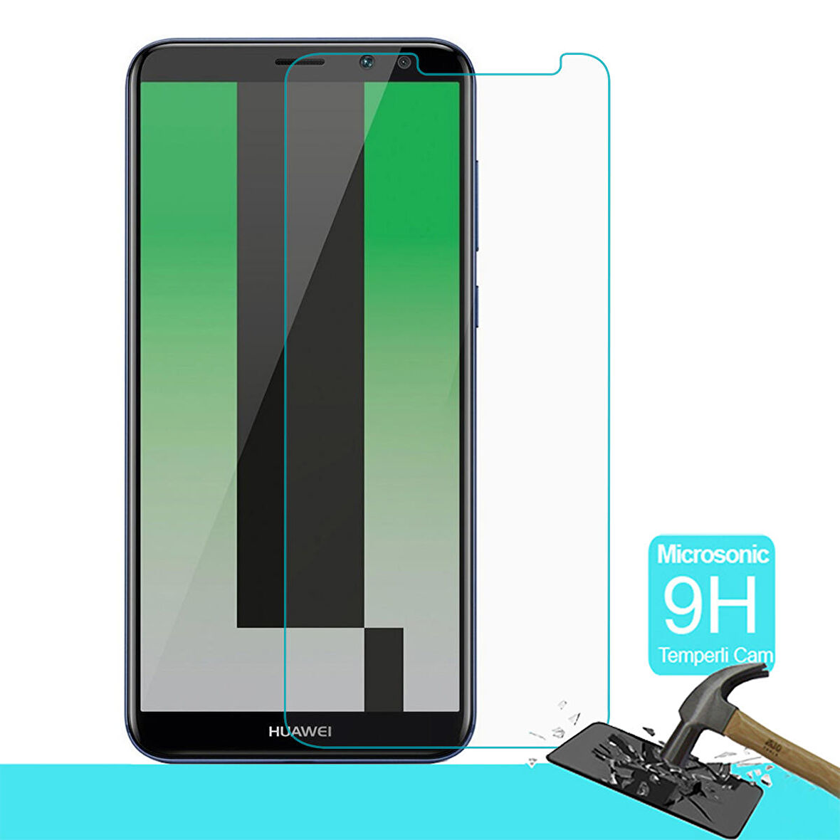 Microsonic Huawei Mate 10 Lite Temperli Cam Ekran koruyucu Kırılmaz film