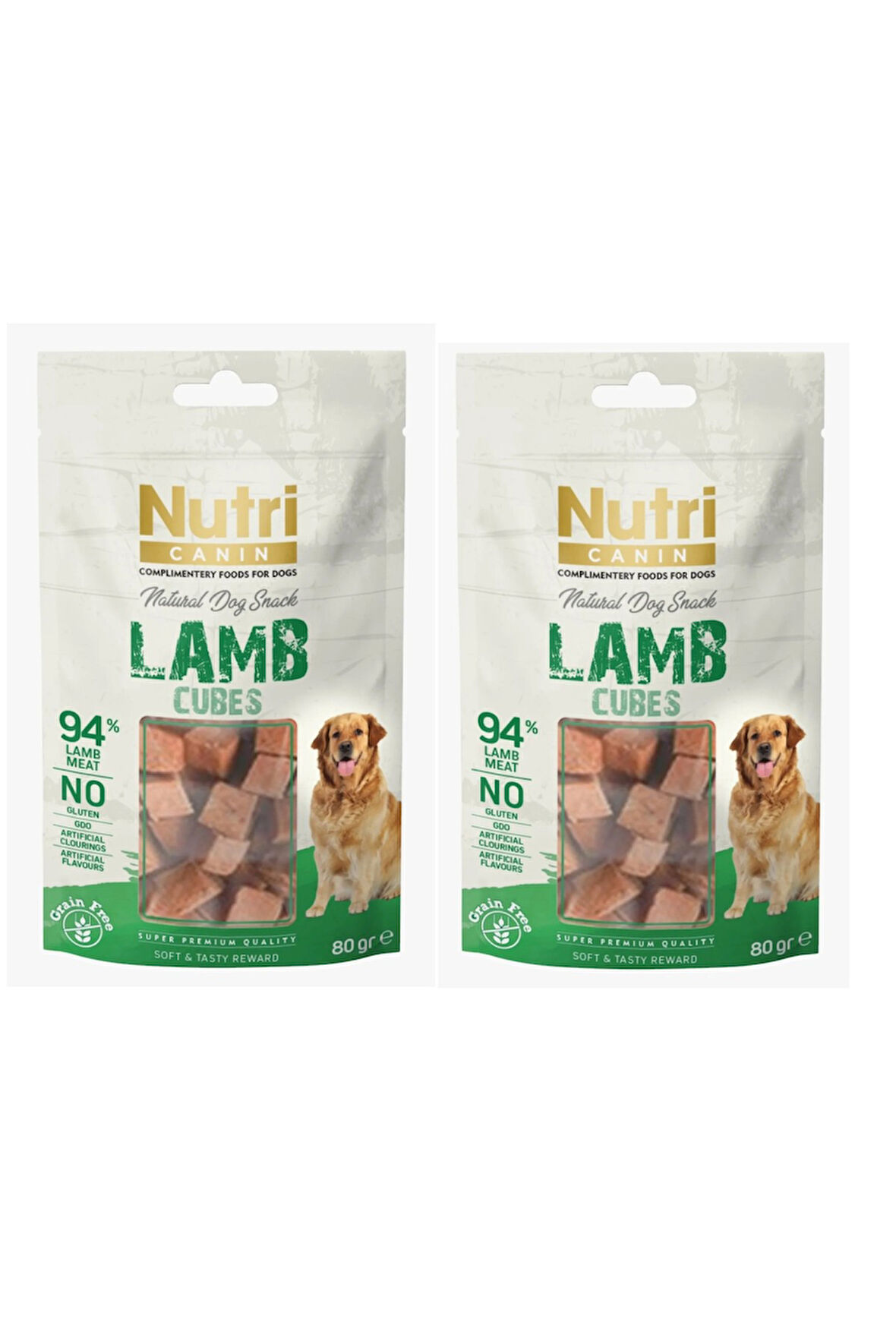 Nutri Canin Kuzu Etli Küp Tahılsız Köpek Ödülü 80 Gr. X 2 Adet