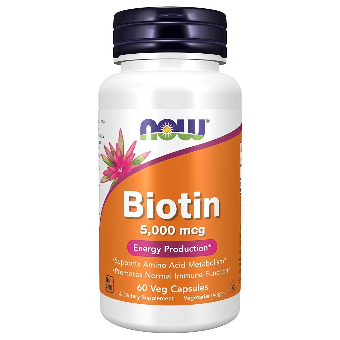 NOW Foods, Biotin, 5,000 mcg, 60 Veg Capsules