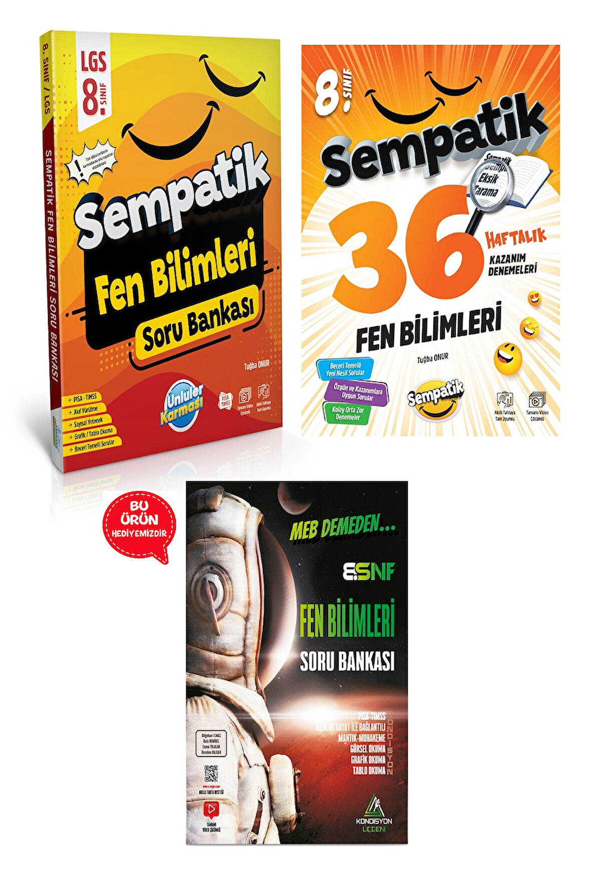 8.Sınıf Sempatik Fen Bilimleri Soru Bankası + 36 Haftalık Kazanım Denemeleri Seti 2025-2026