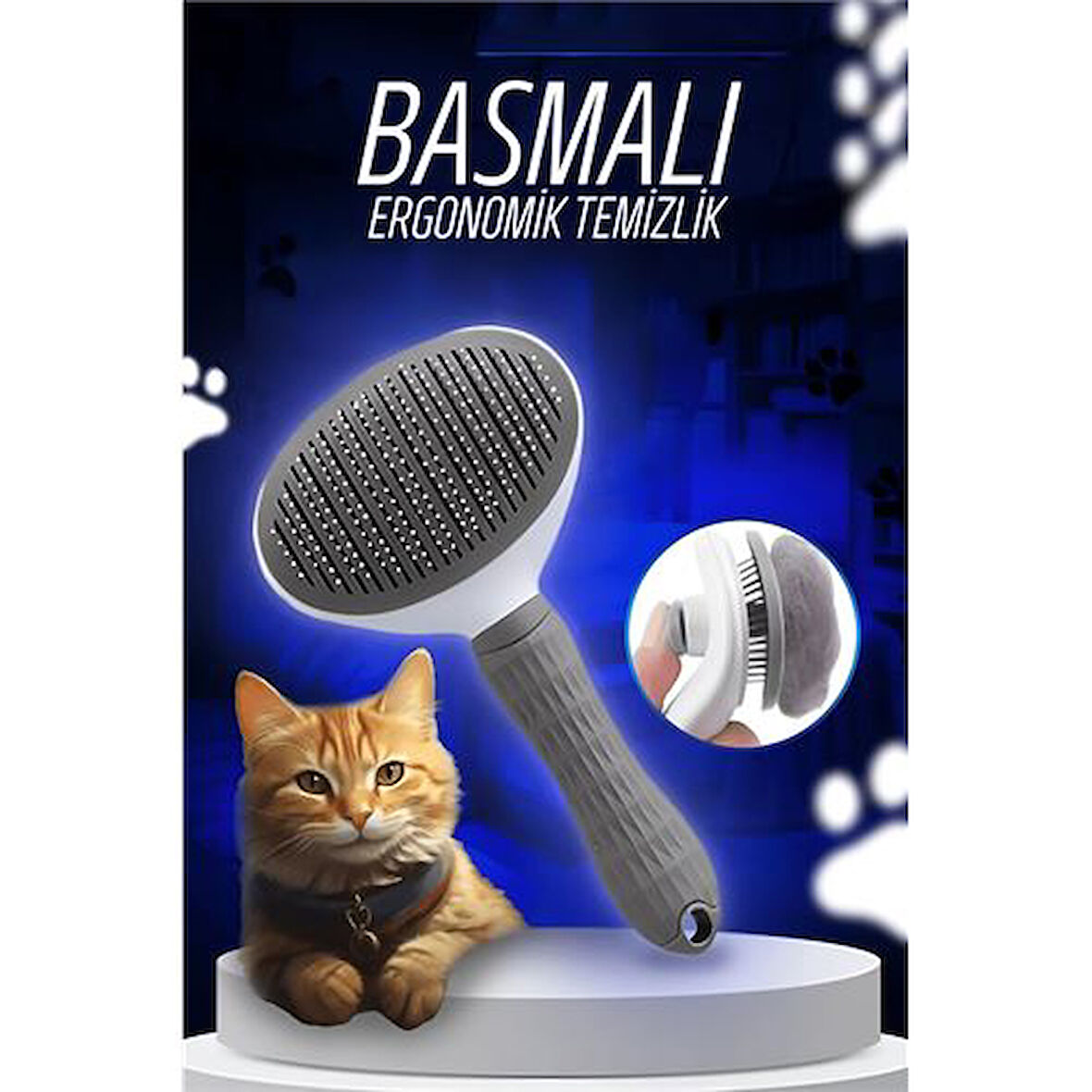 Cuervo Otomatik Temizlenen Kedi Köpek Tarağı
