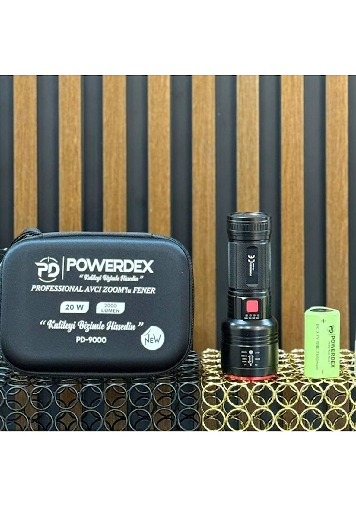 Powerdex PD-9000 Profesyonel Şarjlı Avcı Feneri 20 Watt