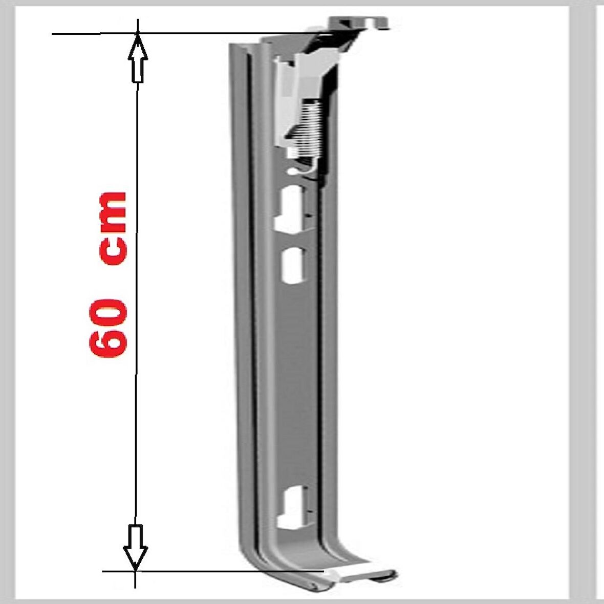 Panel Radyatör ayağı Duvara Montaj Konsolu 60 cm yaylı konsol