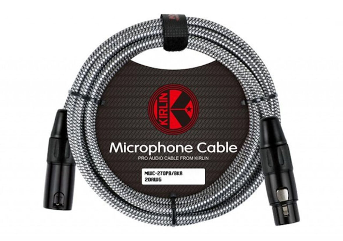 Kirlin MWC-270PB 6 Metre Örgülü Mikrofon Kablosu 3pin Dişi 3pin Erkek