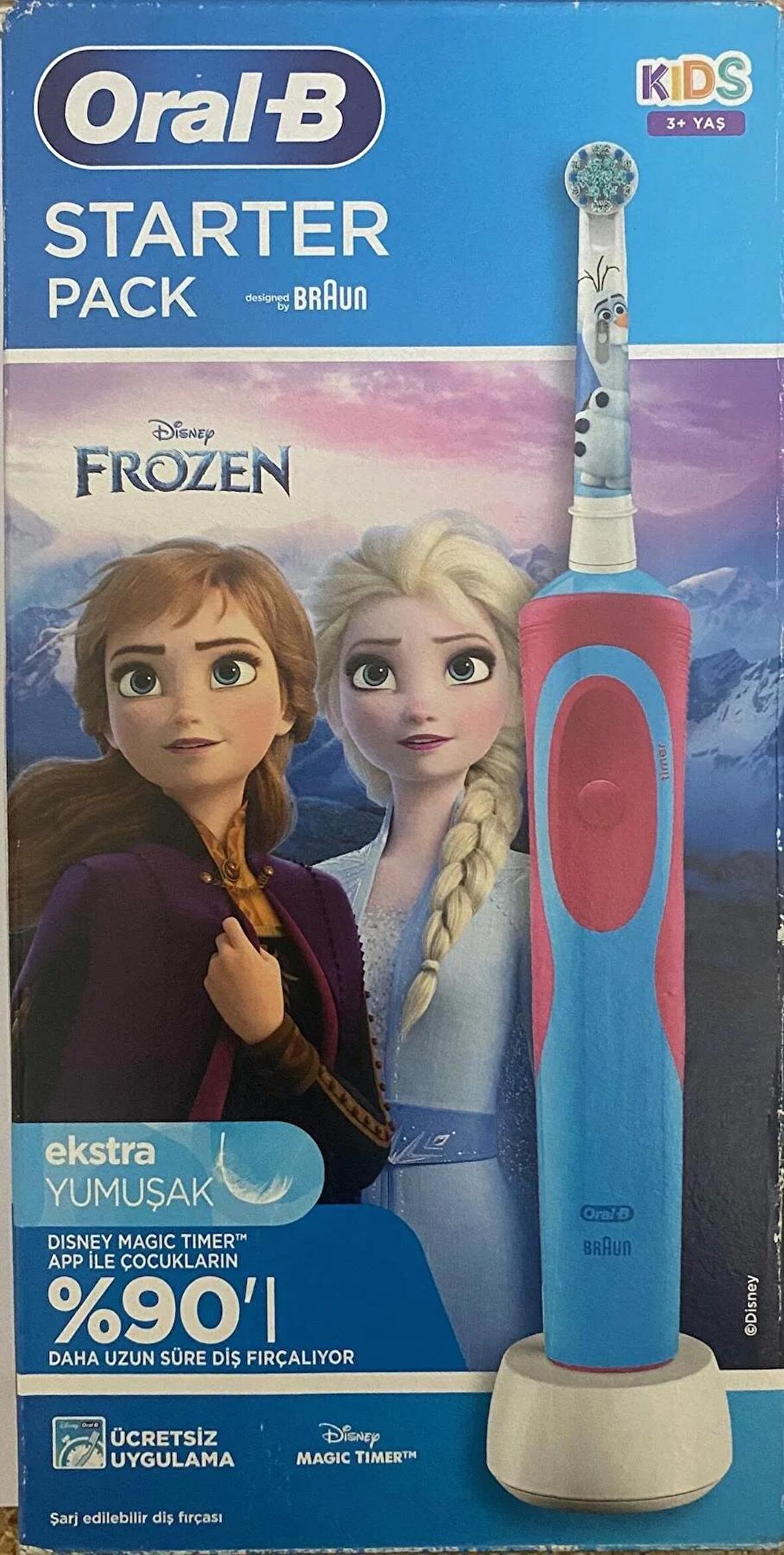 Oral-B Stages Power Kids Frozen Elektrikli Diş Fırçası + 2'li Yedek Başlık