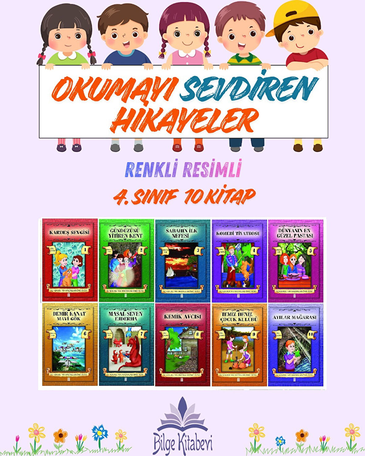 4.Sınıf Okumayı Sevdiren Renkli Resimli Hikayeler 8 - 10 Kitap