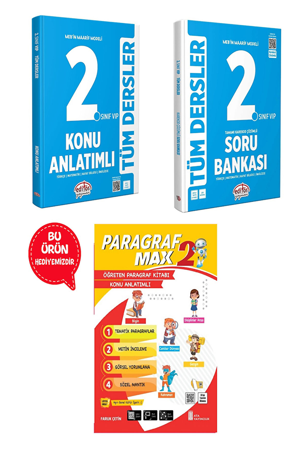 2.Sınıf Maarif Model Tüm Derler Konu Anlatımlı + Soru Bankası + Paragraf Max 2025-2026