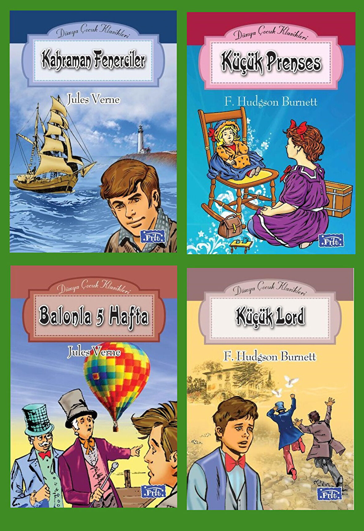 Ortaokul 5.ve 6.Sınıflar İçin Dünya Çocuk Klasikleri Seti 2 (4 Kitap)