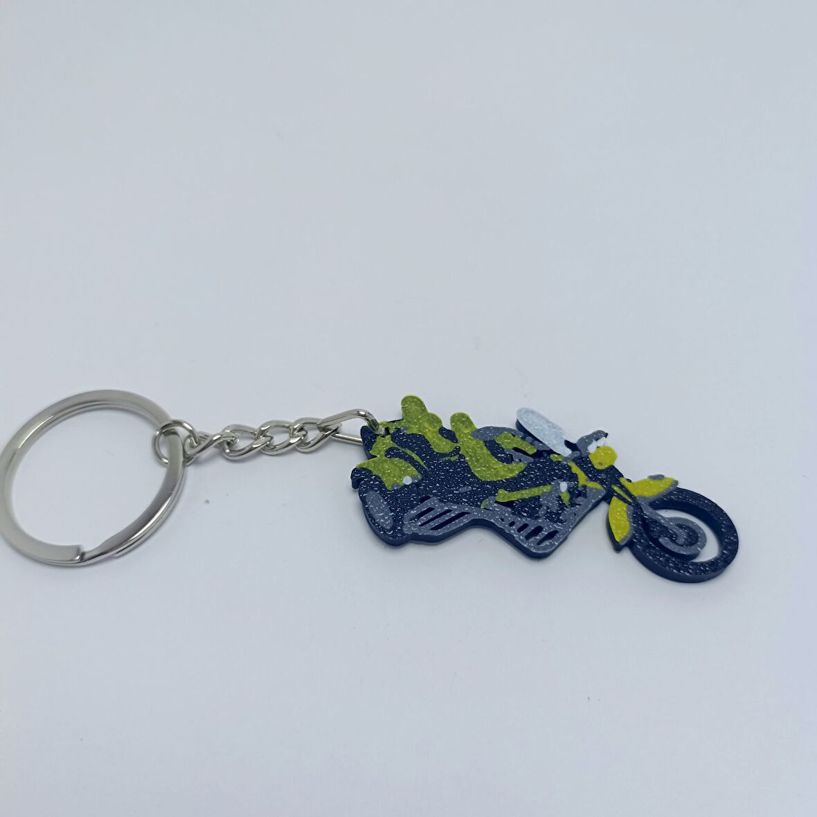 Yeşil Motorsiklet Anahtarlık