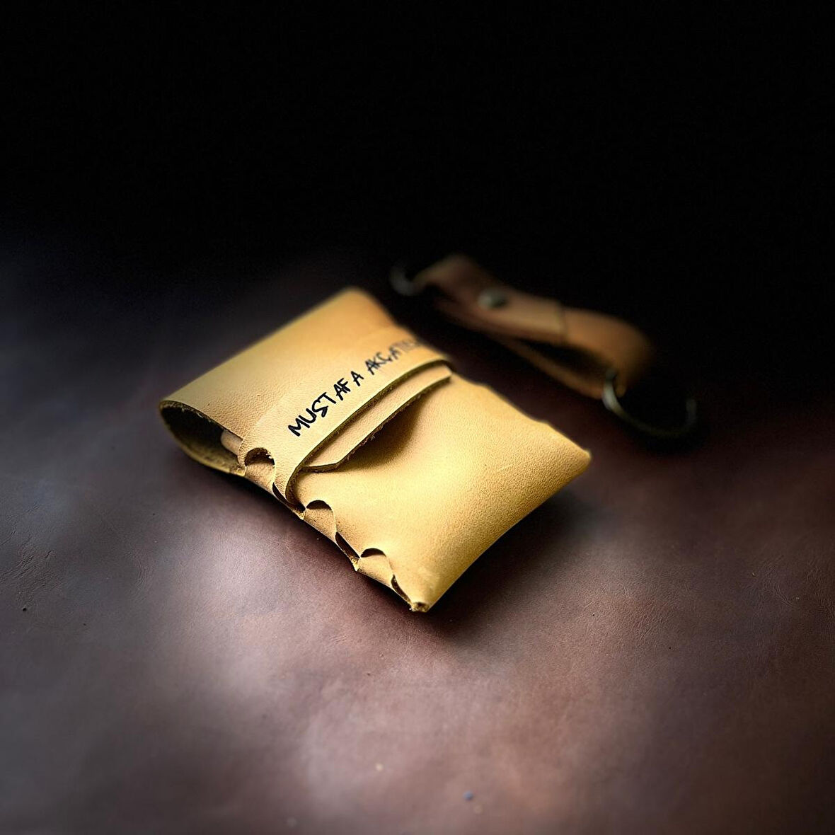BARISTA HAKİKİ DERİ EL YAPIMI ORİGAMİ KARTLIK, CÜZDAN