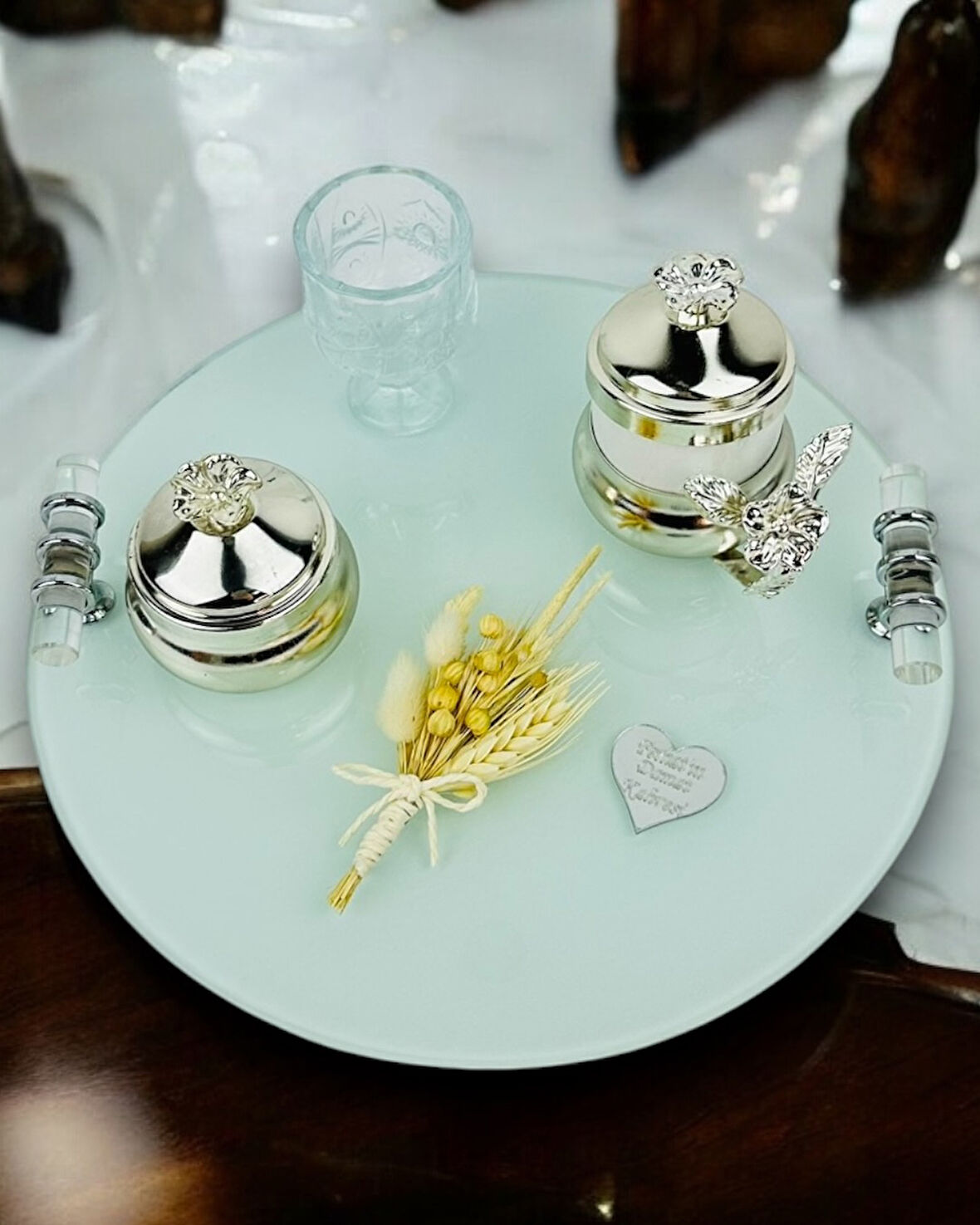 Cherish Nişan Söz Kahve Tepsisi