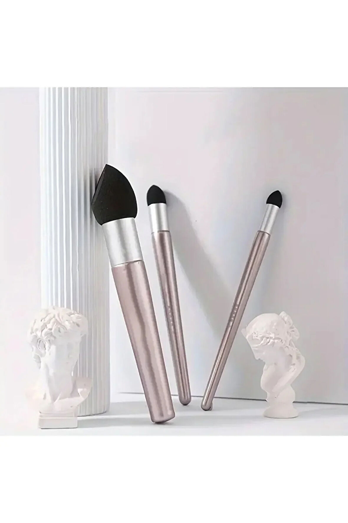 Sünger vurgulayıcı, detay gölgeleme, kara kalem silgi, pastel tonlama, yıkanabilir-Pembe Set 3'lü