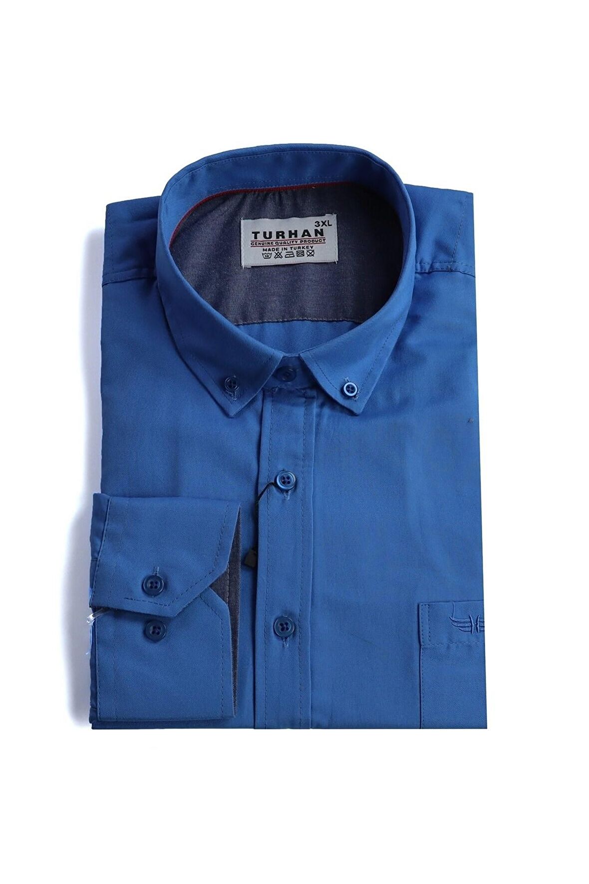 Erkek Büyük Beden Slim Fit Turhan Mevsimlik Uzun Kol Gömlek