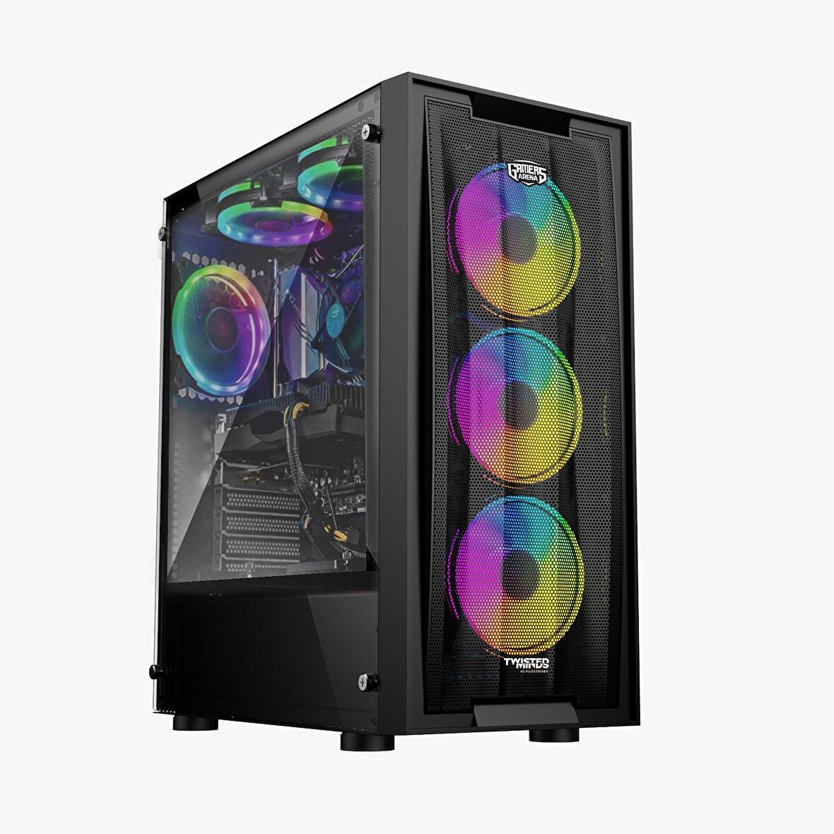GAMERS ARENA SANGAL THE MYTH AMD RYZEN 5 4500 16GB DDR4 500GB SSD 8GB RTX3050 FREEDOS GAMING PC