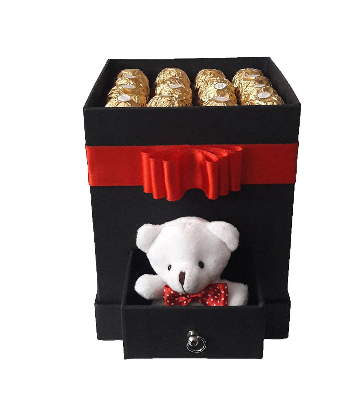 Tasarım Kutuda Enfes Çikolatalar Ve Sevimli Ayıcık