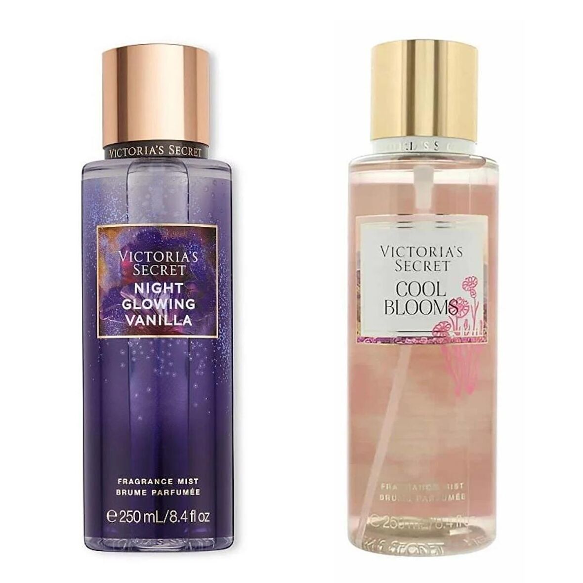 Night Glowing Vanilla-Cool Blooms Vücut Spreyi İkili Set