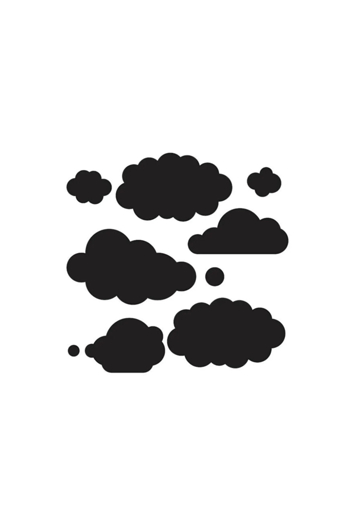 Hd174 Bulut Home Dekor Stencil 45x45