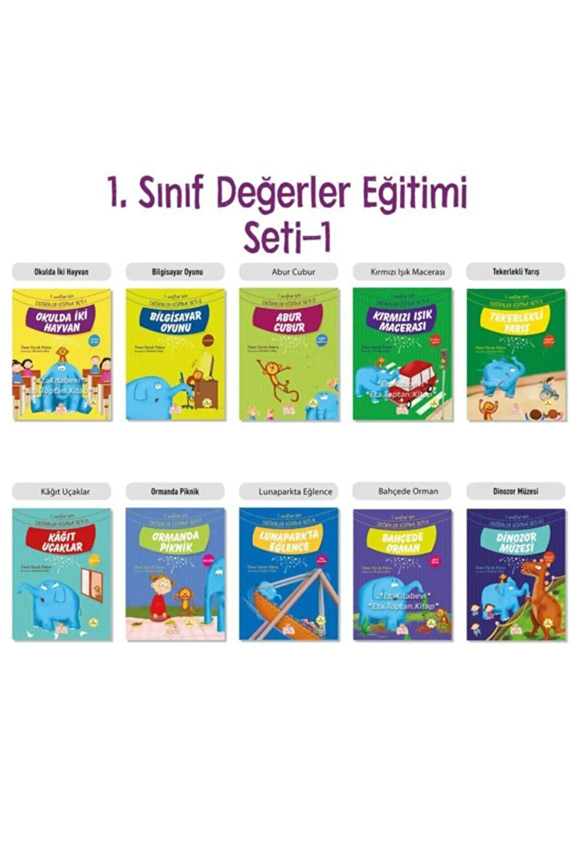 1. Sınıflar Için Değerler Eğitimi Seti (10 Kitap)