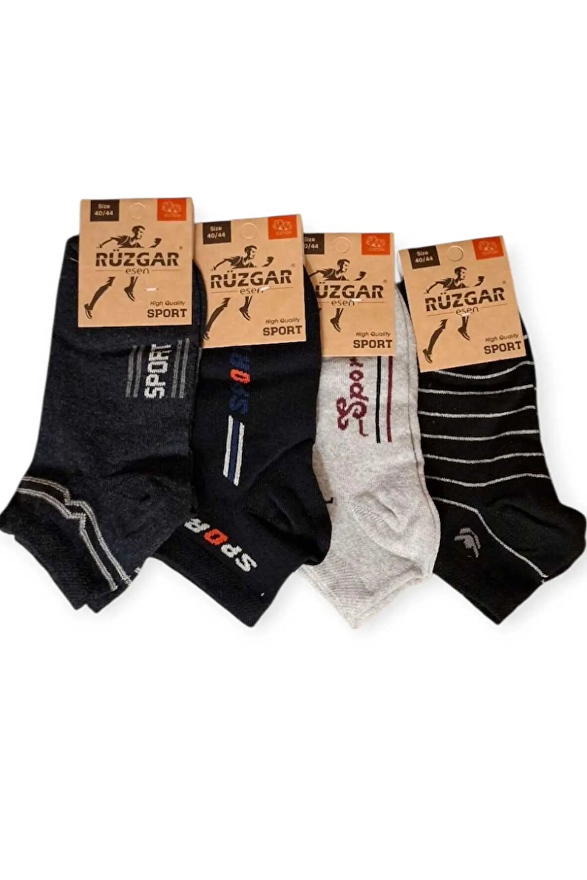 6 Çift Kadın Erkek Unisex Siyah Patik Çorap Bilek Boy 6 Adet