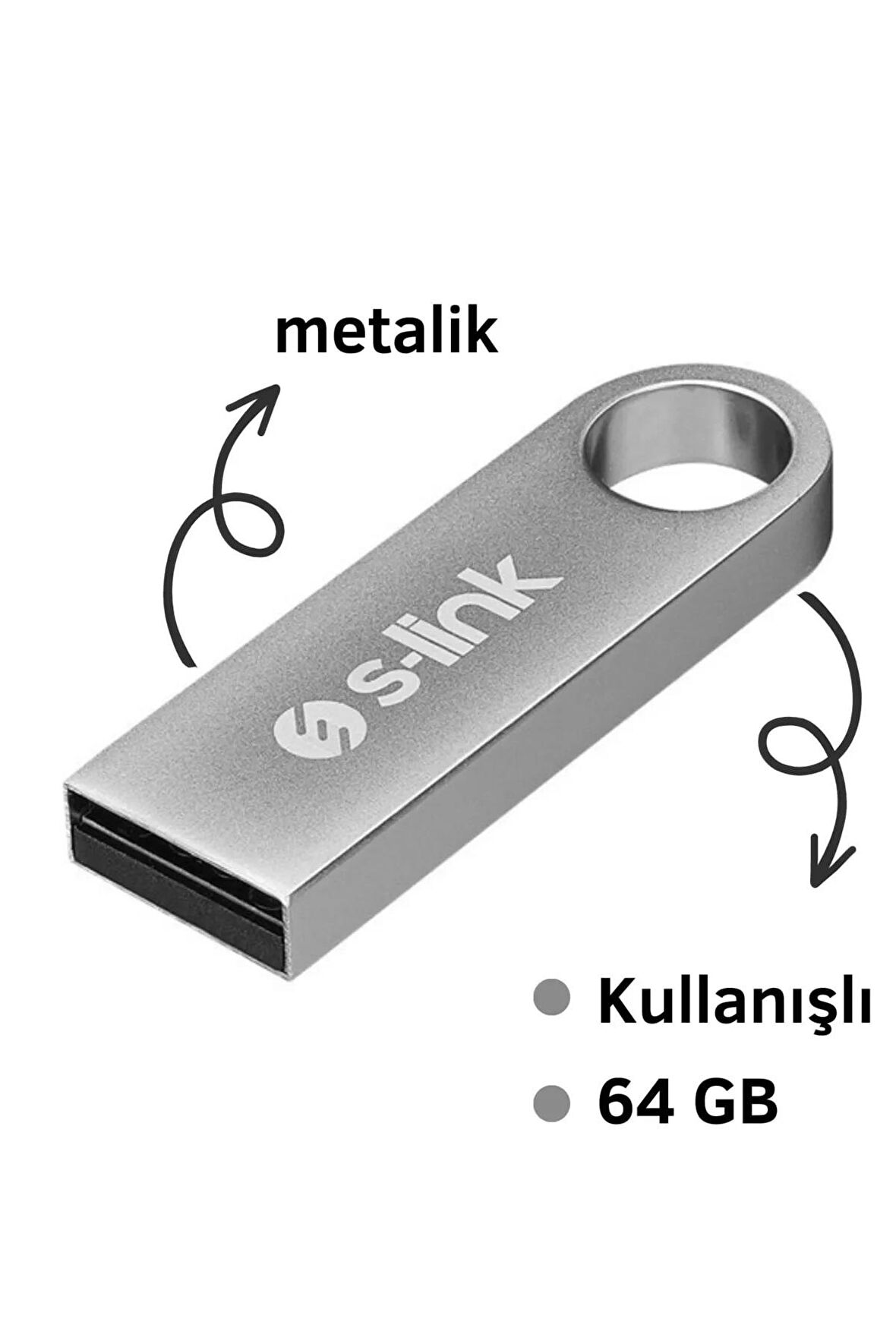 S-link SL-U264 64 GB USB 2.0 Flash Driver Bellek