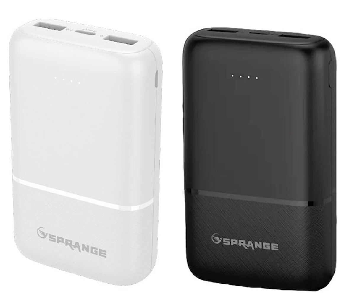 Sprange SR-P12 10000mAh Cep Boy Portable Fast Charger Taşınabilir PowerBank ( Kılıf Hediyeli )