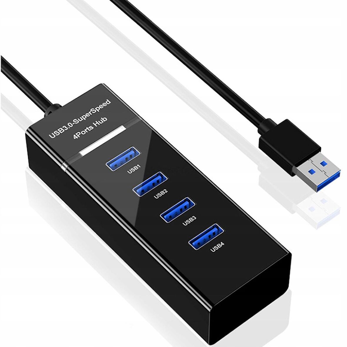 HADRON HDX7017 4 Port Usb 3.0 Çoklayıcı Hub Anahtarlı Işıklı On Off Düğmeli