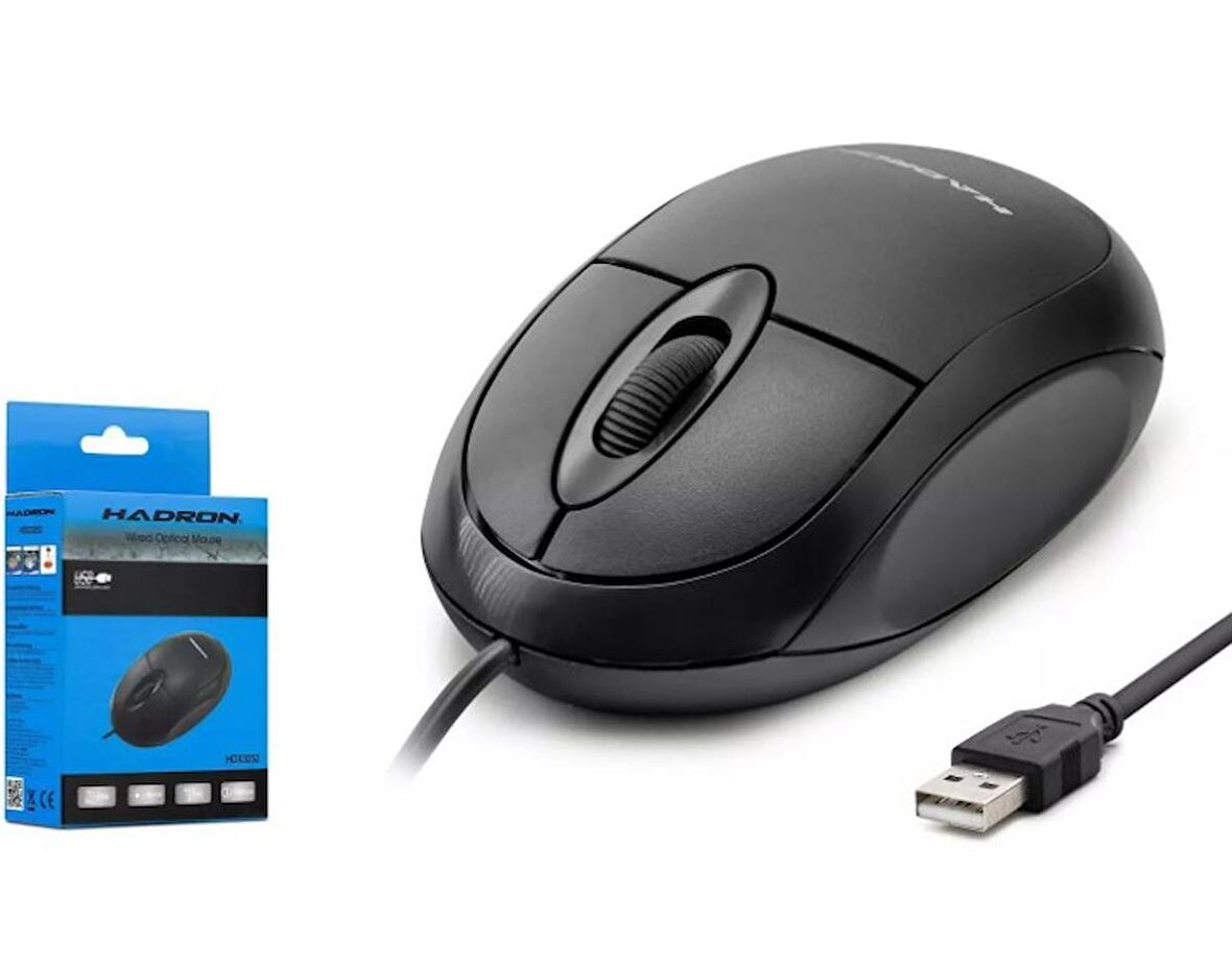 Hadron HDX3252 Usb Siyah 800dpi Optik Mouse