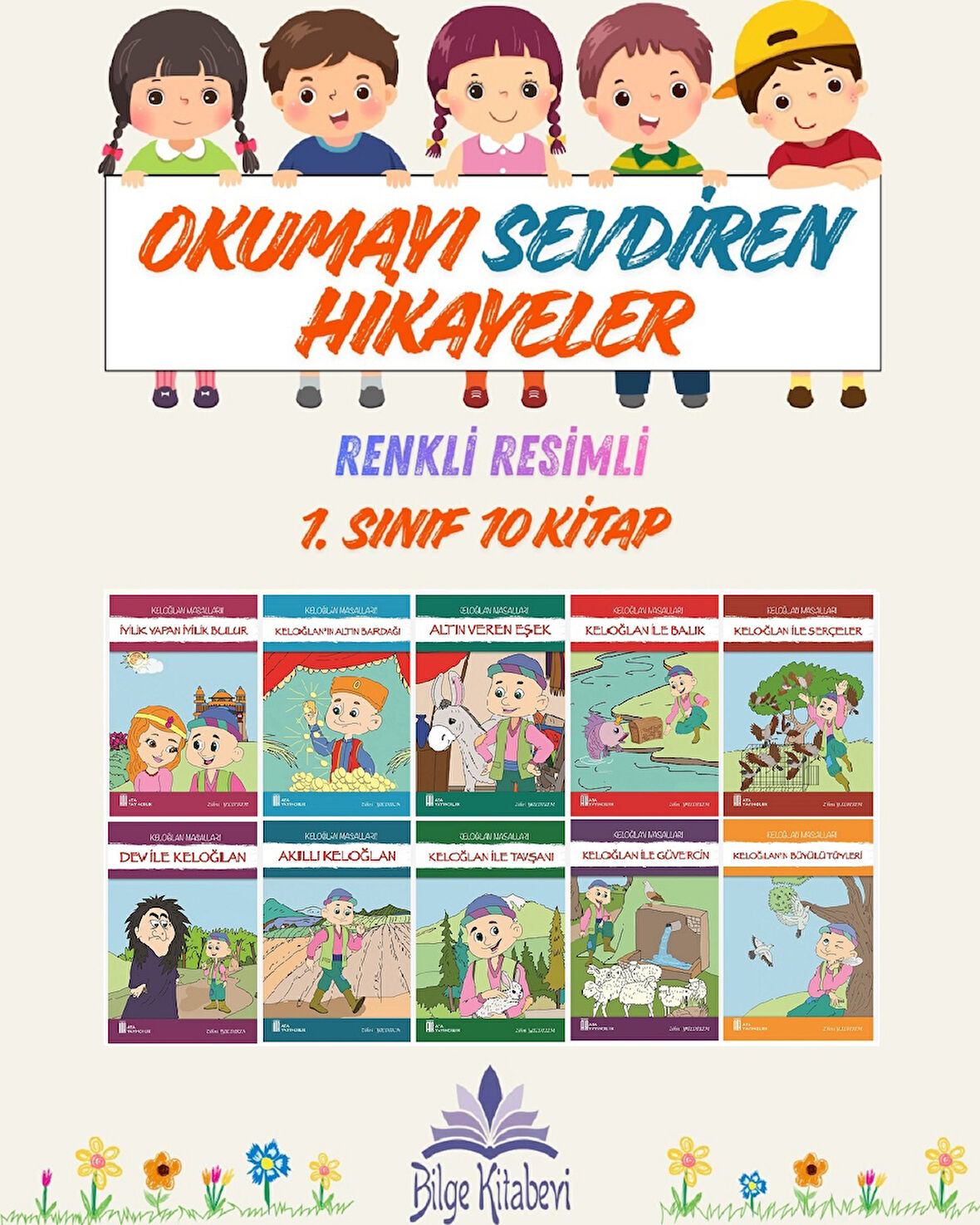 1. Sınıf Okumayı Sevdiren Renkli Resimli Hikayeler 7 - 10 Kitap