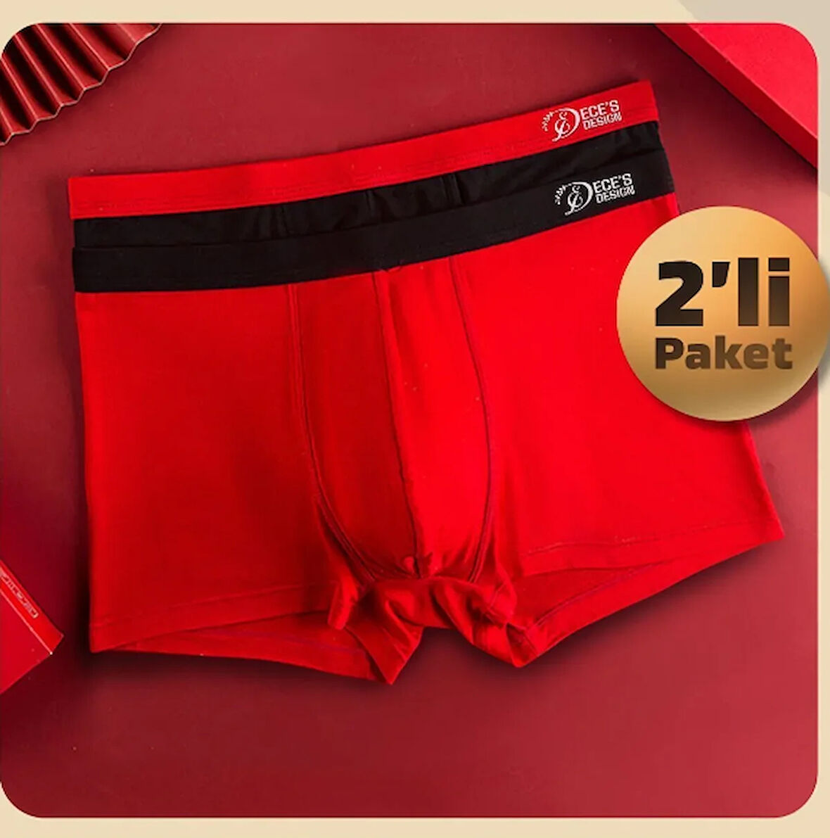 Modal Yüksek Hava Geçirgenliği Spor Antibakteriyel Kasık Izsiz Erkek Boxer 4 Parça 1004