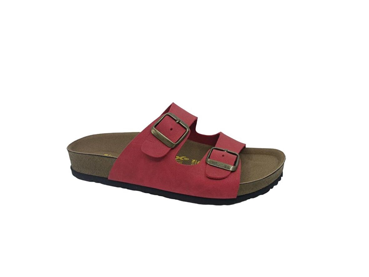 Zerhan 1256 Unisex Kırmızı Günlük Kullanım Terlik