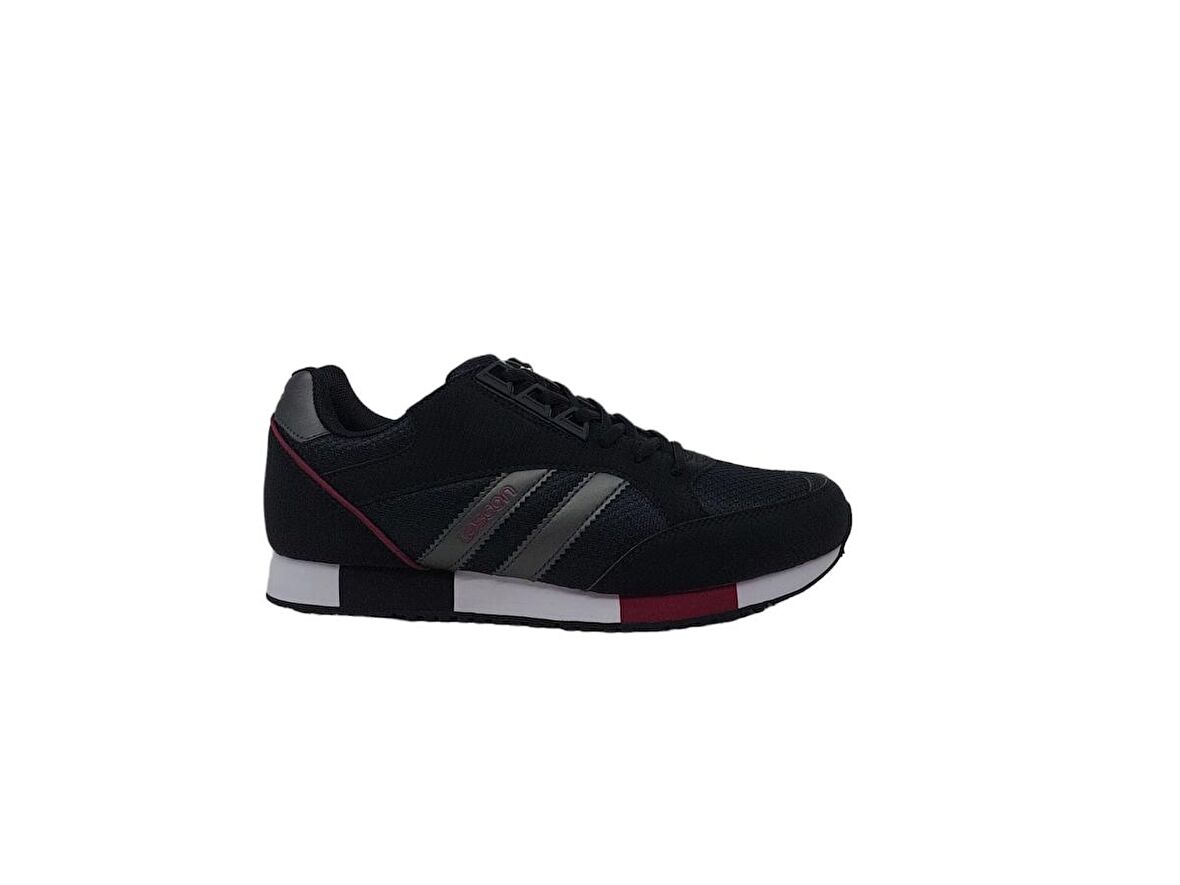 Lescon Boston 5 Erkek Siyah Bağcıklı Sneakers Spor Ayakkabı