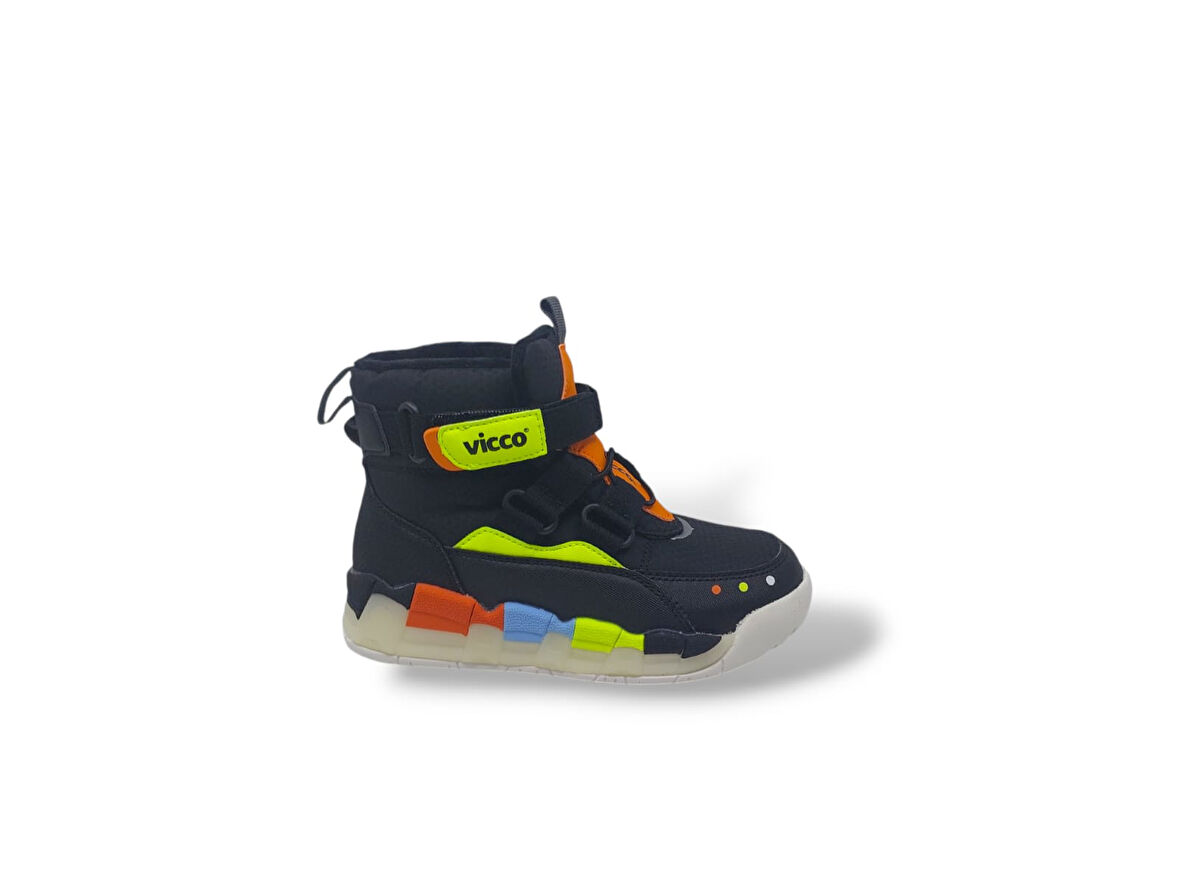 Vicco Lesi Unisex Çocuk Siyah Bot