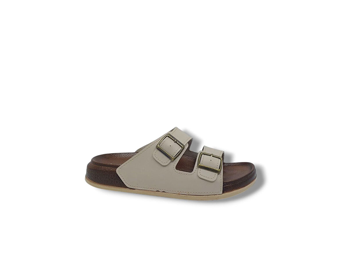 Witta 55201 Unisex Bej Tokalı Günlük Kullanım Terlik