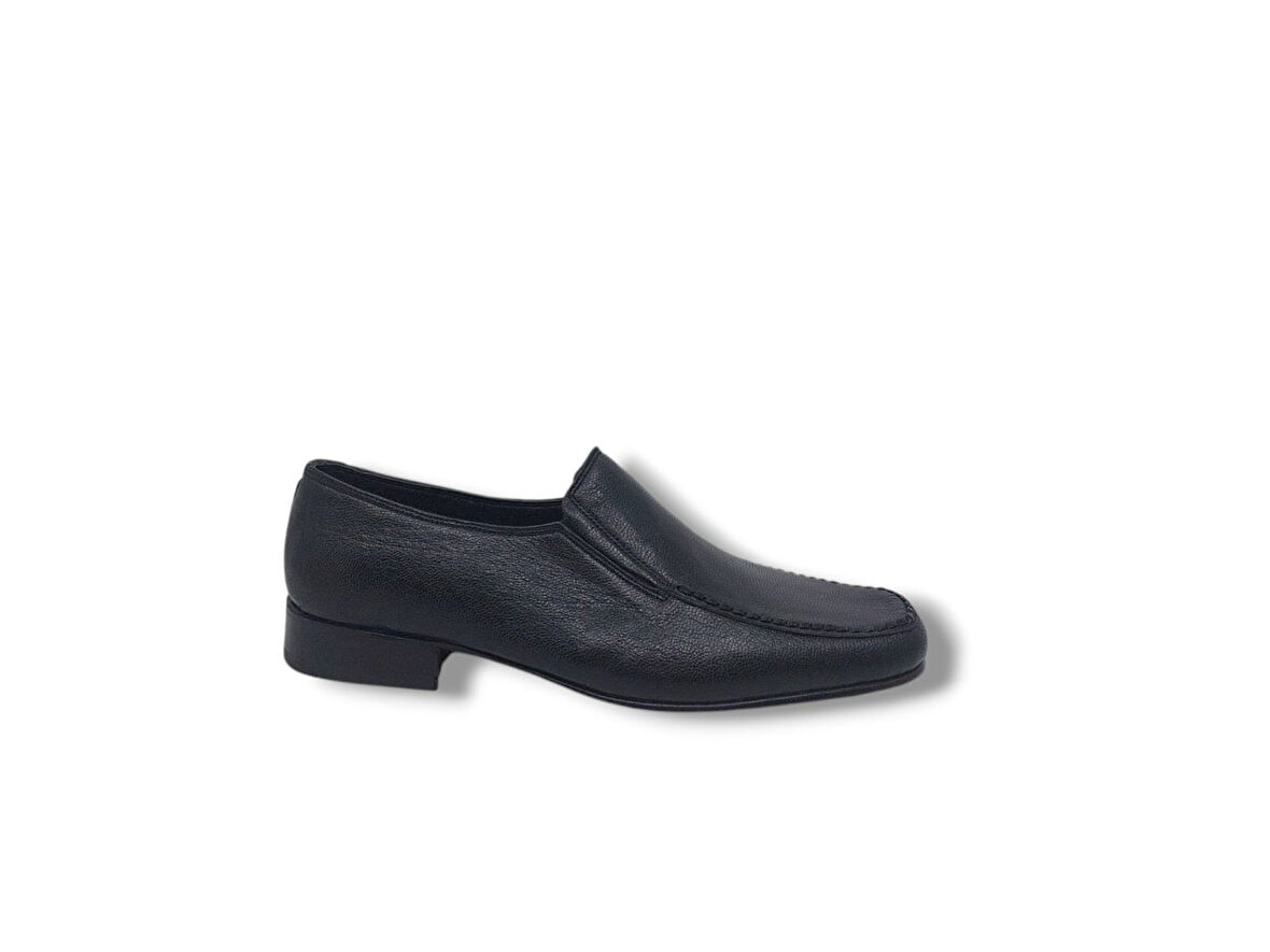 Zerhan 250 Erkek Siyah Hakiki Deri Hakiki Kösele Ayakkabı