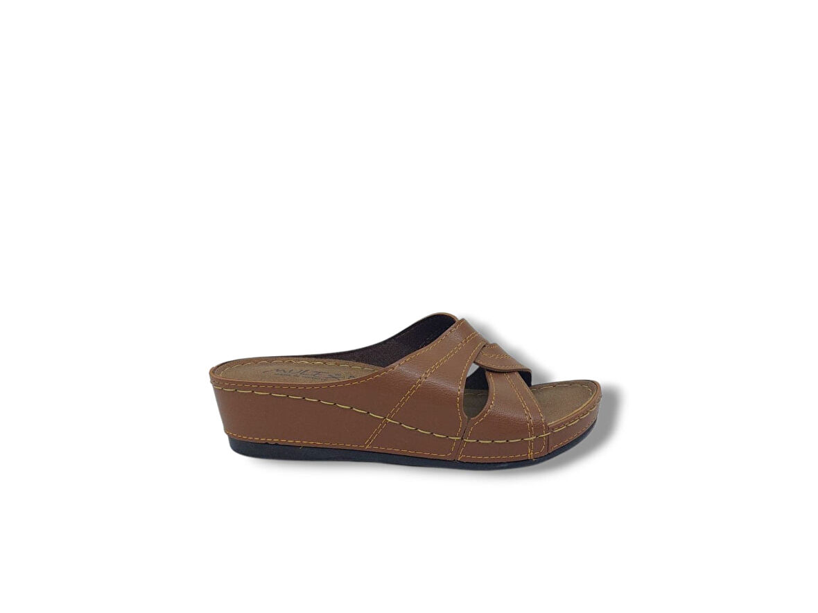 Zerhan 1854 Kadın Taba Günlük Kullanım Dolgu Topuk Terlik