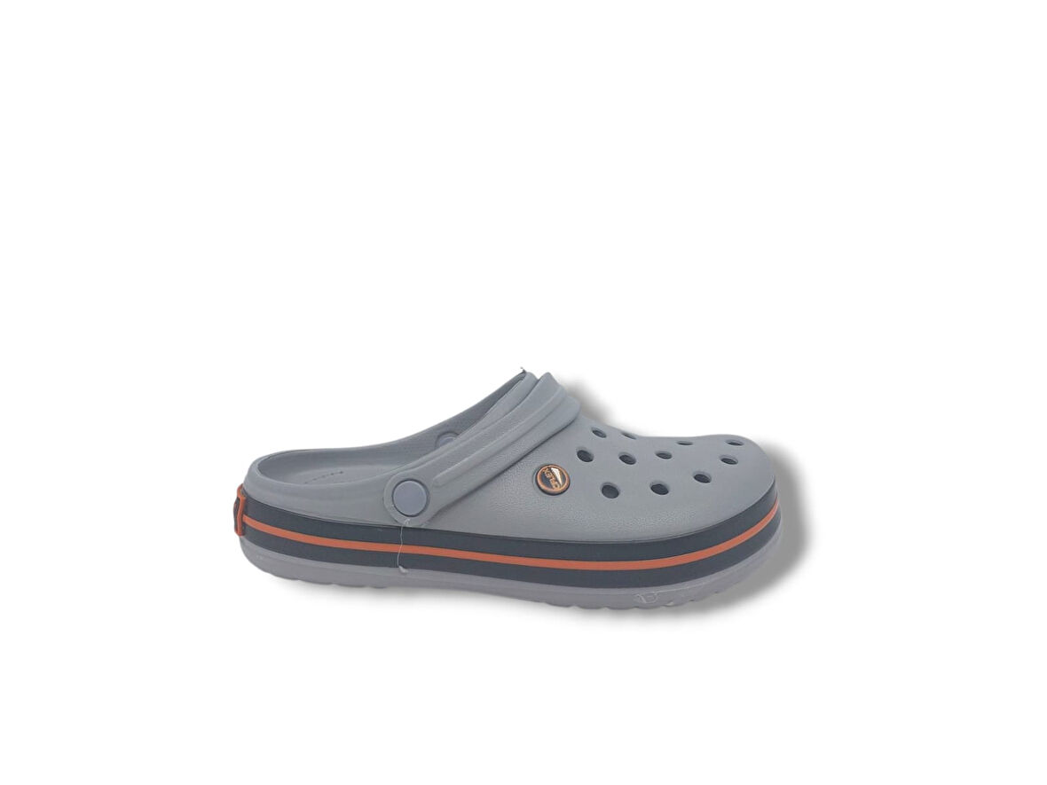 Cflex 145 Unisex Gri Turuncu Siyah Sabo Terlik Sandalet