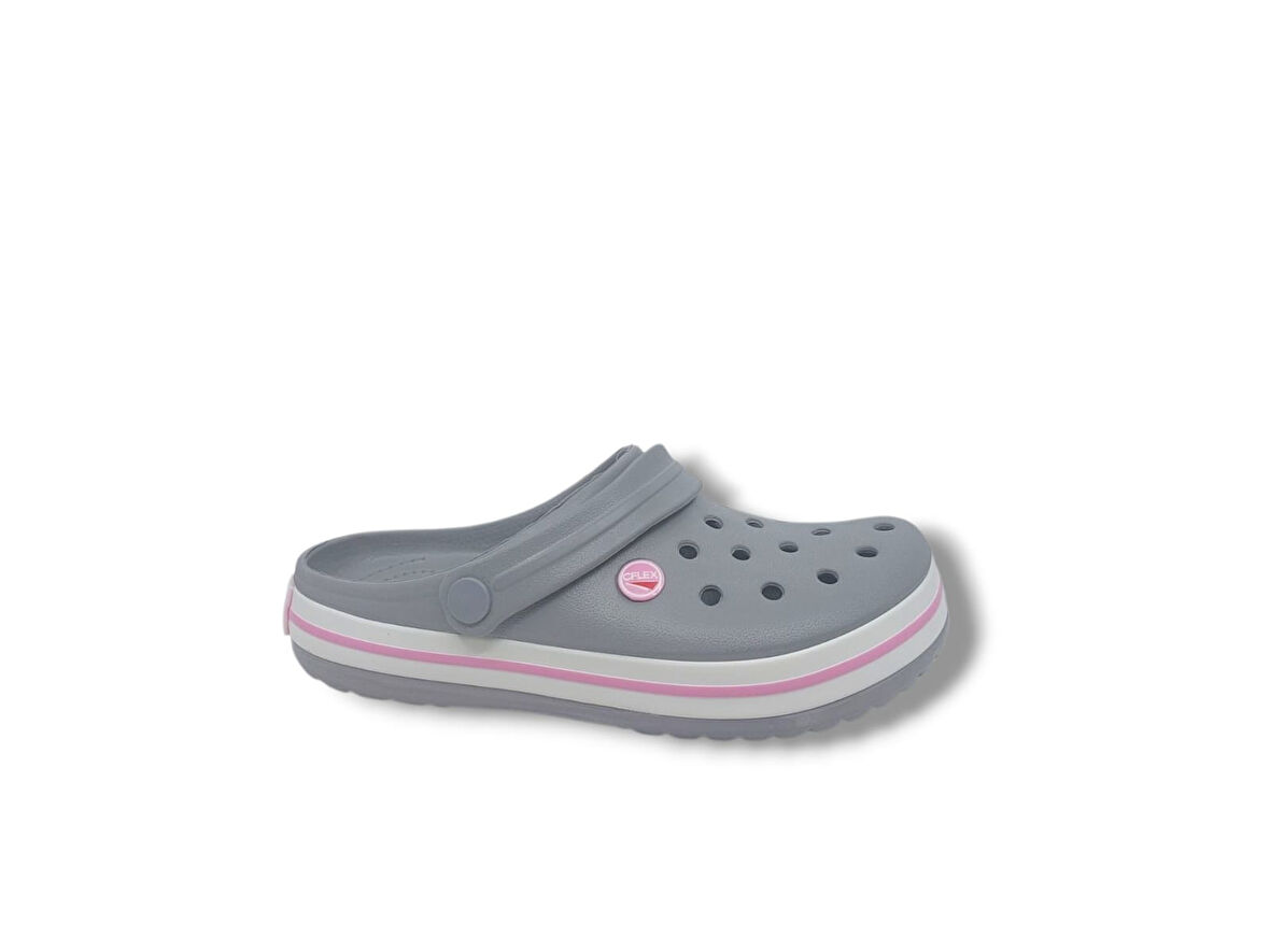 Cflex 145 Buz Gri - Beyaz - Pembe Sabo Terlik Sandalet