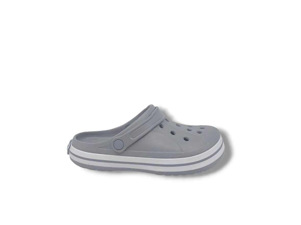 Cflex 22233 Unisex Gri Beyaz Gri Sabo Terlik Sandalet