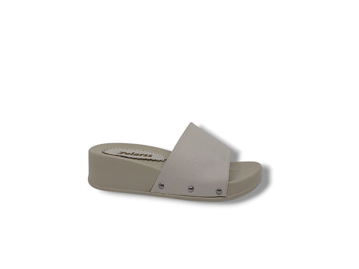 Zerhan 255 Kadın Bej Günlük Kullanım Hafif Dolgu TabanTerlik