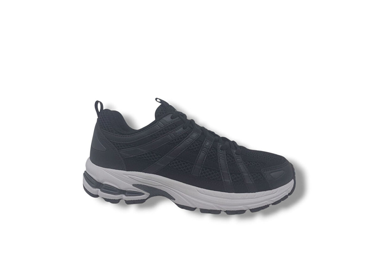 Lescon Pace Runner Unisex Siyah Yürüyüş Koşu Spor Ayakkabı